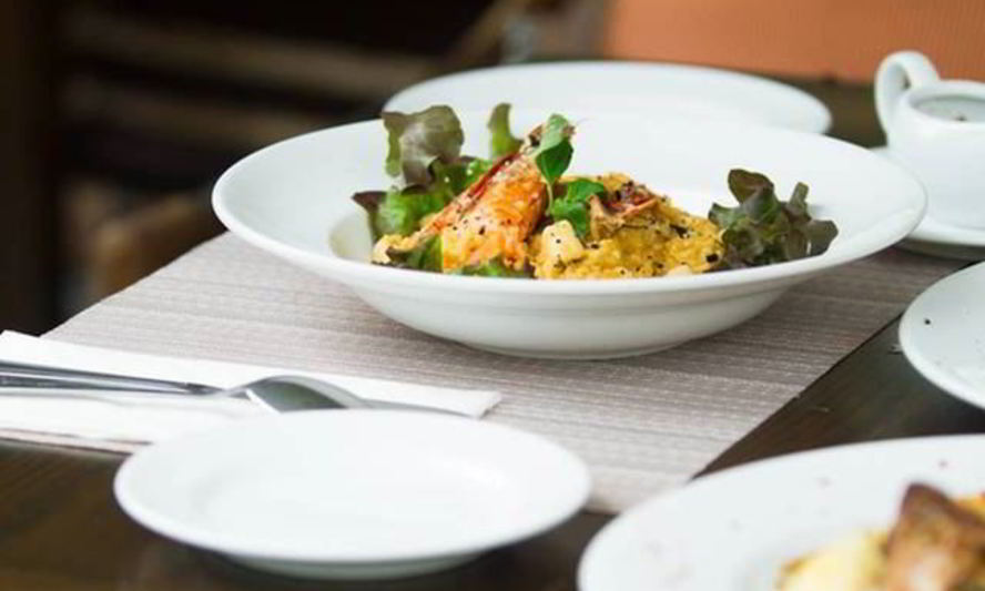 Рецепт ризотто с креветками и гребешками