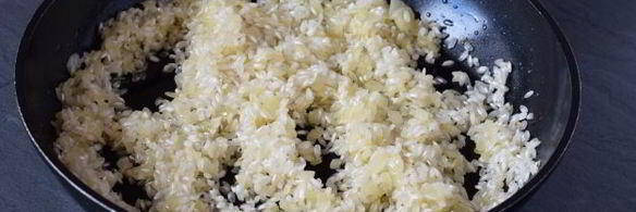 ризотто с креветками в сливочном соусе