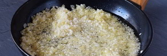 ризотто с креветками в сливочном соусе