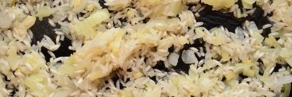 ризотто с кукурузой и горошком