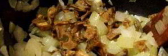 ризотто с куриной печенью