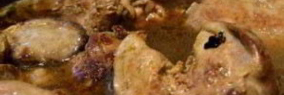 ризотто с куриной печенью