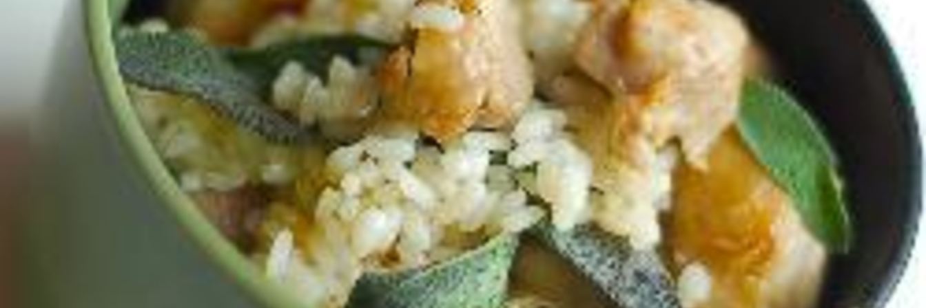 Ризотто с курицей и шалфеем