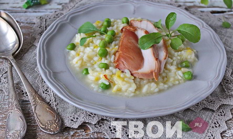 Рецепт ризотто с курицей