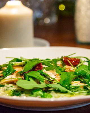 Ризотто с лососем