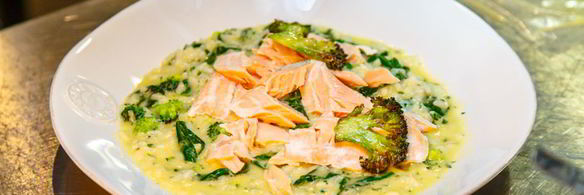 ризотто с лососем