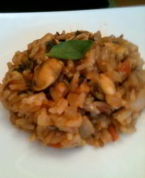 Ризотто с мидиями