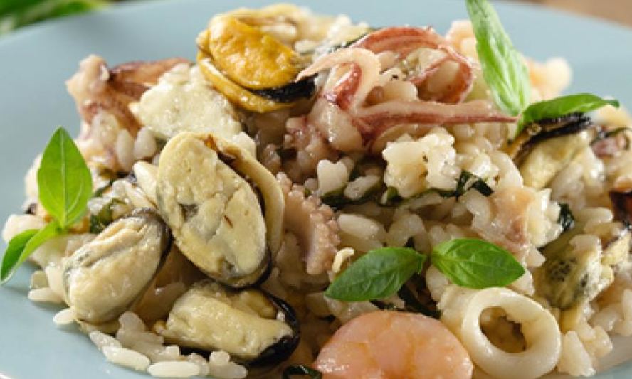 Рецепт ризотто с морепродуктами