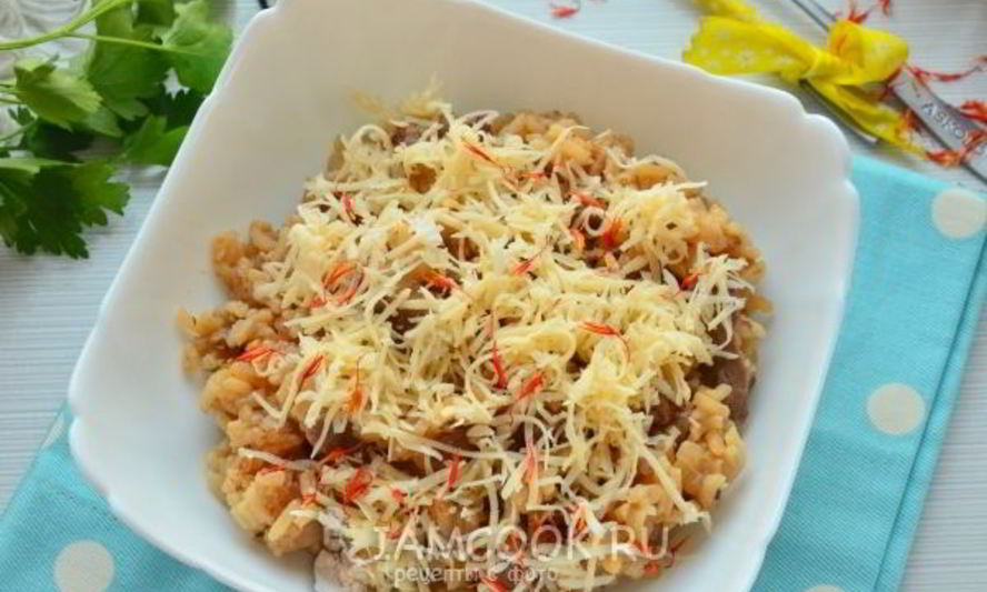 Рецепт ризотто с мясом
