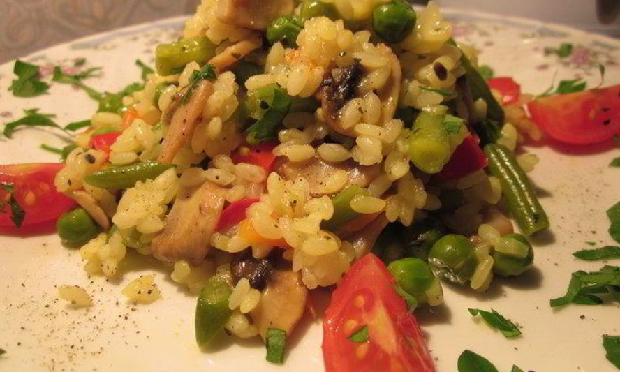 Рецепт ризотто с овощами