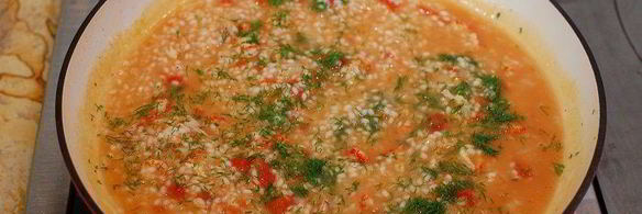 ризотто с раковыми шейками