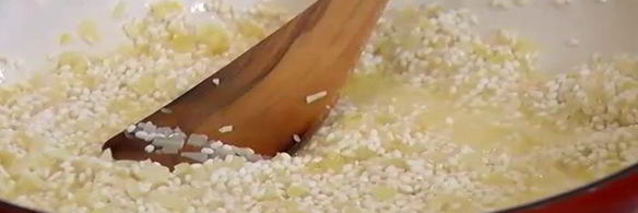 ризотто с раковыми шейками