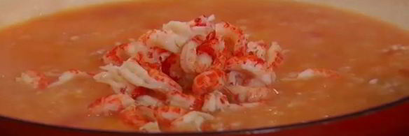 ризотто с раковыми шейками