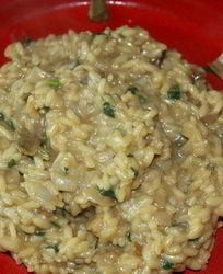 Ризотто с сушеными белыми грибами