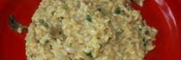 ризотто с сушеными белыми грибами