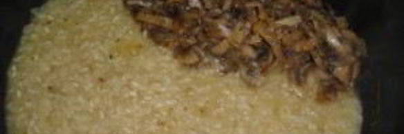 ризотто с сыром и грибами