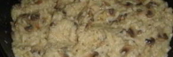 ризотто с сыром и грибами