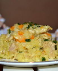 Ризотто с тыквой и индейкой