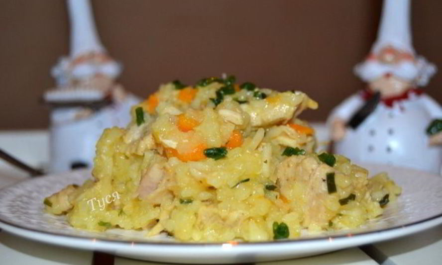 Рецепт ризотто с тыквой и индейкой