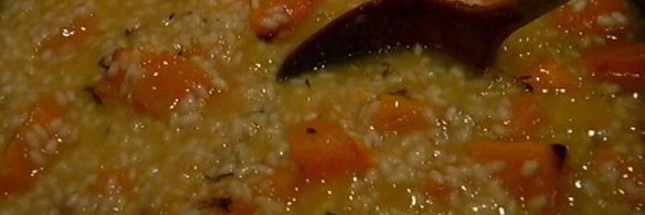 ризотто с тыквой и вермутом