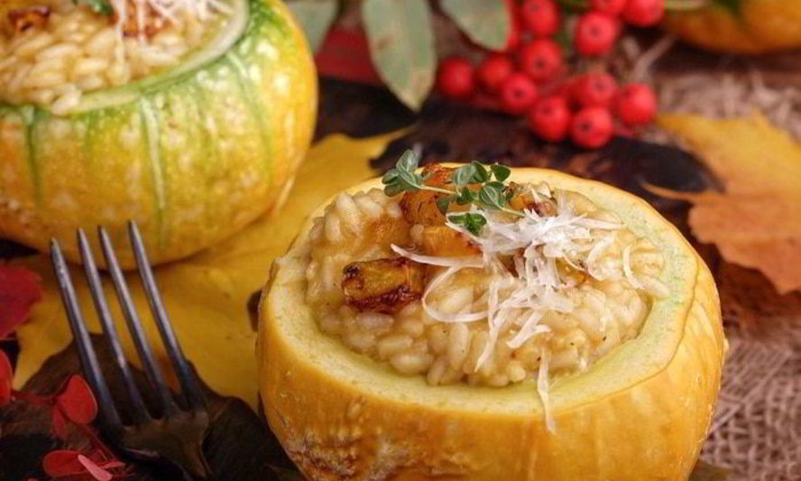 Рецепт ризотто с тыквой