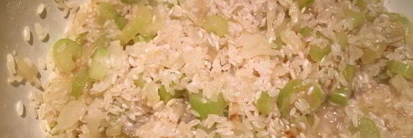 ризотто со шпинатом и козьим сыром