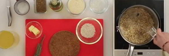 ризотто со сливками и сладким перцем