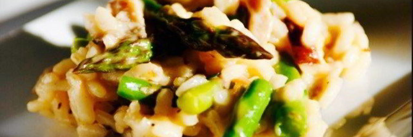 Ризотто со спаржей и зеленым луком