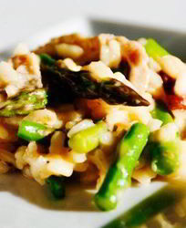 Ризотто со спаржей и зеленым луком