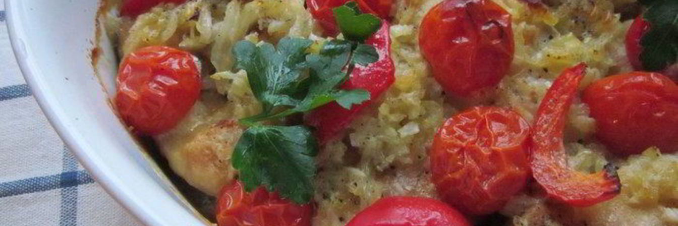 Белая рыба запеченная в кокосовом молоке