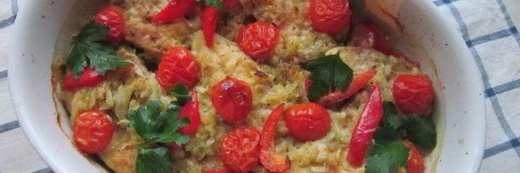 белая рыба запеченная в кокосовом молоке