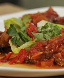 Филе карпа с печеным картофелем