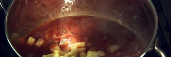 филе карпа с печеным картофелем