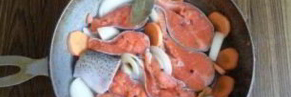 форель вареная