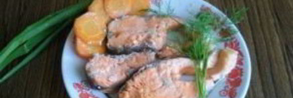 форель вареная