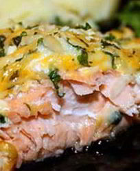 Горбуша в сметане