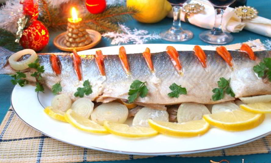 Рецепт горбуши запеченной с овощами
