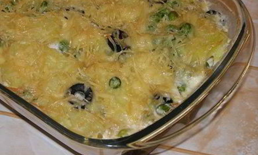 Рецепт гратен с тунцом и картофелем