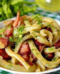 Кальмары на сковороде