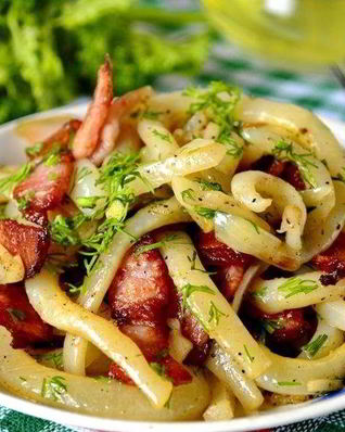 Кальмары на сковороде