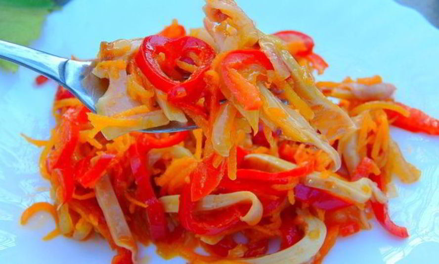 Рецепт кальмаров по-корейски