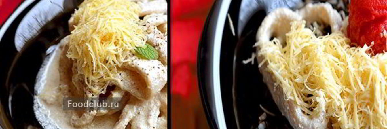 Кальмары в сметане под сыром