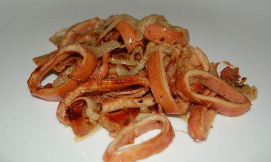 Рецепт кальмаров жареных