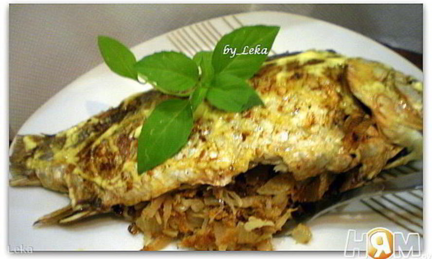 Рецепт карася, фаршированного квашенной капустой