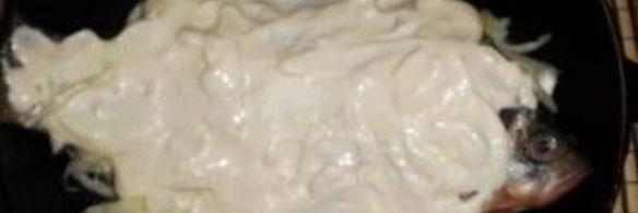 карась в майонезе