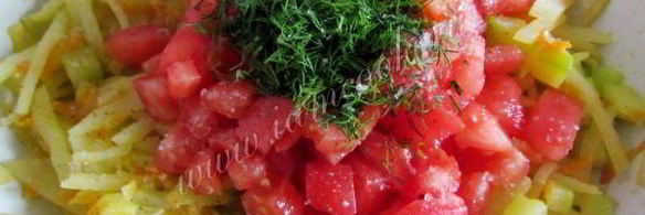 кольраби, тушеная с овощами