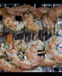 Креветки на гриле