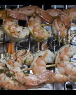 Креветки на гриле