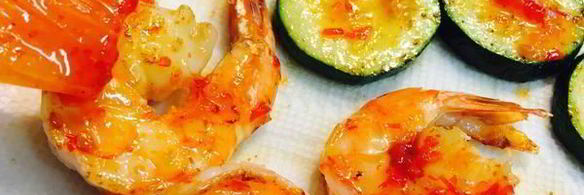 креветки с цукини в сладком соусе чили