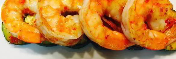 креветки с цукини в сладком соусе чили